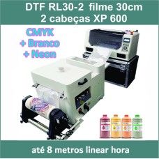 Impressora DTF W30-2  2 cabeças XP600 + Neon