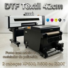 Impressora DTF W42 com 2 cabeças XP600, i1600 ou i3200