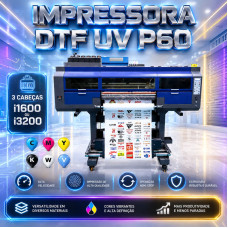 Impressora DTF UV P60 com cabeças i1600 ou i3200 Impressora DTF UV P60 com cabeças i1600 ou i3200