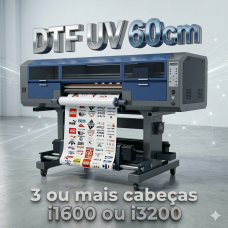 Impressora DTF-UV P60 com cabeças i1600 ou i3200