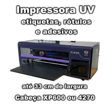 Impressora UV P30 mini Plotter para Adesivo até 33cm de largura
