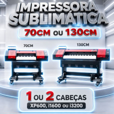 Impressora Sublimática 70 ou 130 cm com 1 ou 2 cabeças de impressão