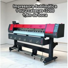 Impressora Sublimática 1,80 m  com 1 a 8 cabeças de impressão