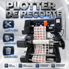 Plotter de Recorte CR330 - Recorta, Rebobina e Descarta